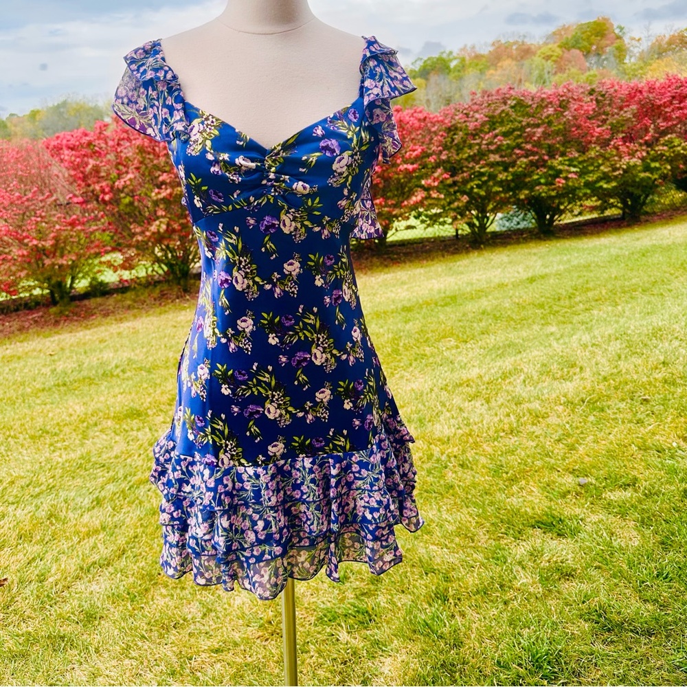 Forever 21 Floral Tiered Mini Dress
